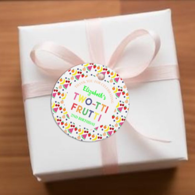 Fruit Two-tti Frutti 2. Geburtstag Geschenkanhänger (Von Creator hochgeladen)