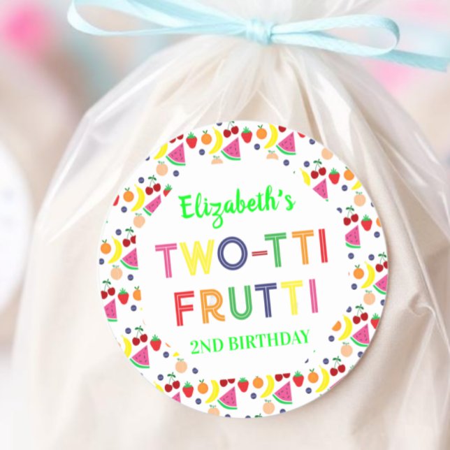 Fruit Two-tti Frutti 2nd Birthday Sticker (Von Creator hochgeladen)
