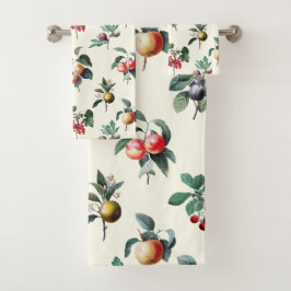 Fruit Vintage de la botanique douce et colorée sur
