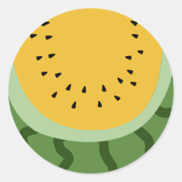 Fruit Watermelon Runder Aufkleber