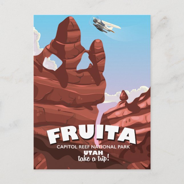 Fruita Hauptstadt Reef Nationalpark Utah Postkarte (Vorderseite)