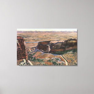 Fruita Schlucht-u. Monument-Kante-Antrieb Leinwanddruck