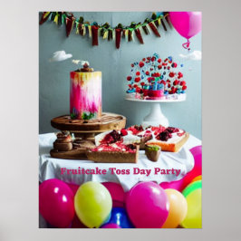 Fruitcake Today Party Poster Winter Holiday