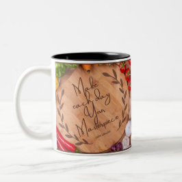 Fruitful Inspiration Motivierend Zitate Zwei-Tone Zweifarbige Tasse