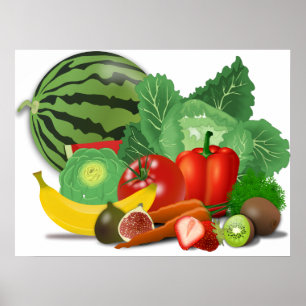 Fruits and vegetables poster
