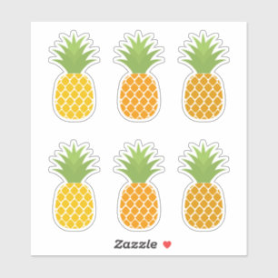 Fruits d'ananas Autocollants de vinyle coupés sur 