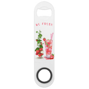 Fruits de fraise Boisson Bouteille Ouverture Bar C