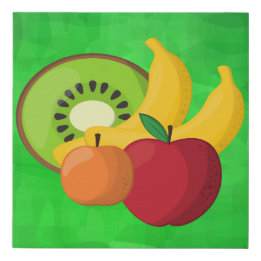 Fruits Faux Toile Enveloppée Imprimer