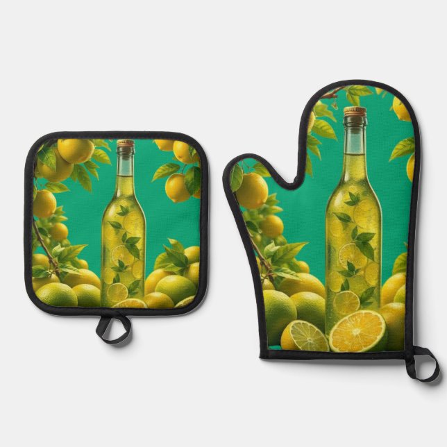 Fruits fusion  ofenhandschuh & Topflappen-Set (Vorderseite)