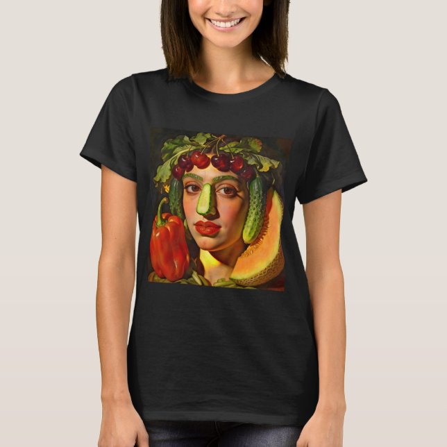 Fruits of Expression – A Surreal Portrait T-Shirt (Vorderseite)