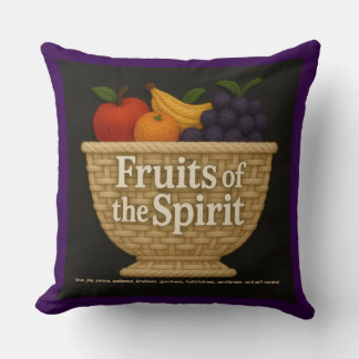 Fruits of the Spirit Yarn Look Pillow Kissen