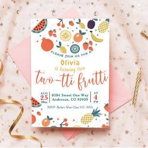 Fruitti à deux tti   Invitation Fruit 2e anniversa