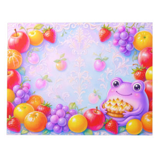 Fruity Lemon Meringue Frosch Notizblock