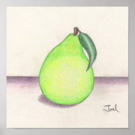 FRUITY PEAR print (11"x11") Poster