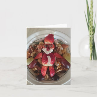 Fruity Santa Grußkarte Karte