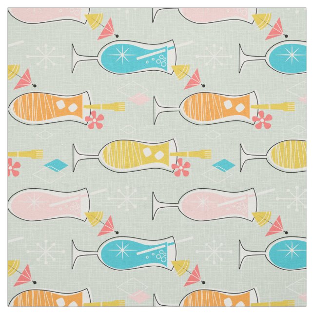 Fruity Tiki Beverages Stoff (Muster)