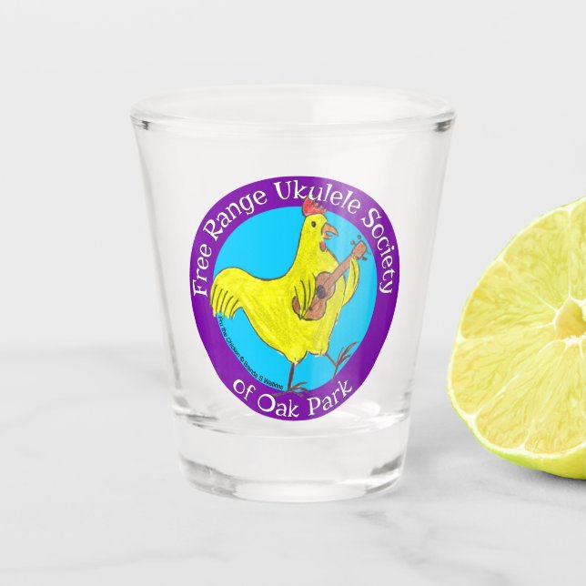 FRUSOP Logo-Showglas Schnapsglas (Vorderseite)