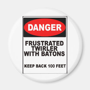 Frustrierter Twirler Magnet