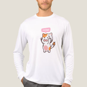 frustriertes niedliches Katzendesign   jetzt kaufe Tri-Blend Shirt