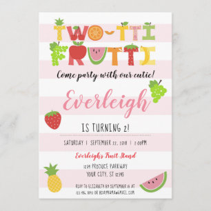 Frutti à deux tti - Tutti Fruity Invitation Annive