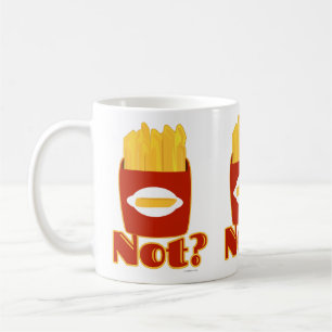 Fry Not Funny Cartoon Fries Spaß Design Kaffeetasse