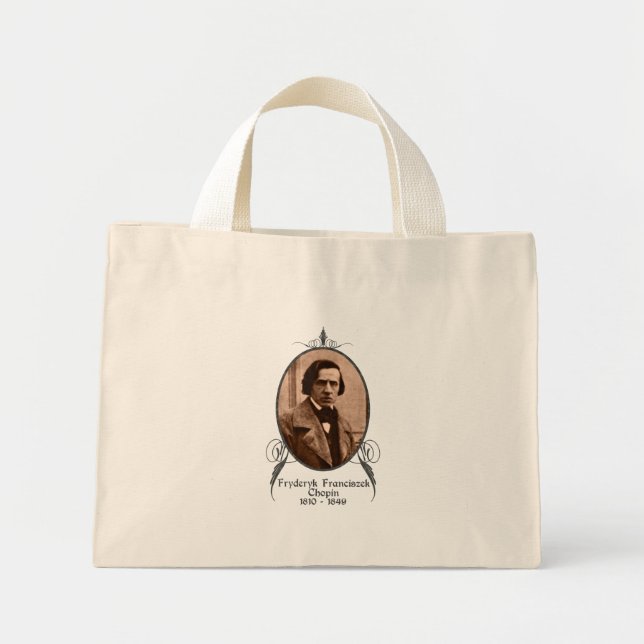 Fryderyk Chopin Mini Stoffbeutel (Vorne)