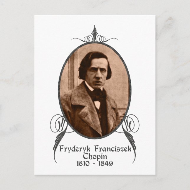 Fryderyk Chopin Postkarte (Vorderseite)