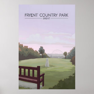 Fryent Country Park Brent London Reiseplakat Poster