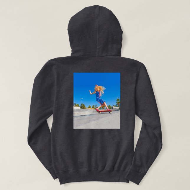 FS/RnR & X-truX Skateboard Hoodie (Design Rückseite)