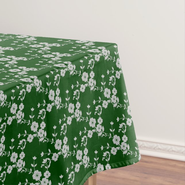 FS Style 1-Green-White-52x70 BAUMWOLLE Tischdecke (Beispiel)