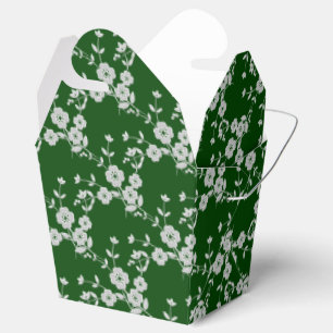 FS Style 1-Green-White-FAVOR-BOXES, entfernen Sie Geschenkschachtel