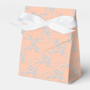 FS Style 1-Peach-White-GASTGESCHENK BOXES Zelt sty Geschenkschachtel