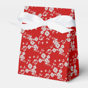 FS Style 1-Red-White-GASTGESCHENK BOXES, Zelt-Stil Geschenkschachtel