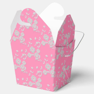 FS Style 1-Rosa-Weiß-GASTGESCHENK-BOXES, herausneh Geschenkschachtel