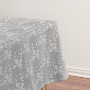 FS Style 1-SILVER-WHITE LT-52x70 BAUMWOLLE Tischdecke