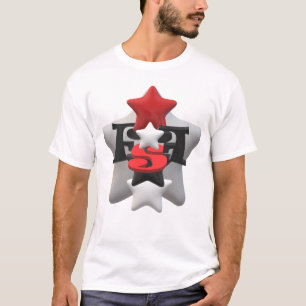 FSF-Logo "Stacks" Basic White T-Shirt