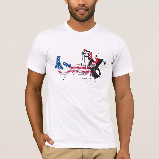 FSM-Weltmeisterschaft 2010 - USA-Flagge T-Shirt (Vorderseite)