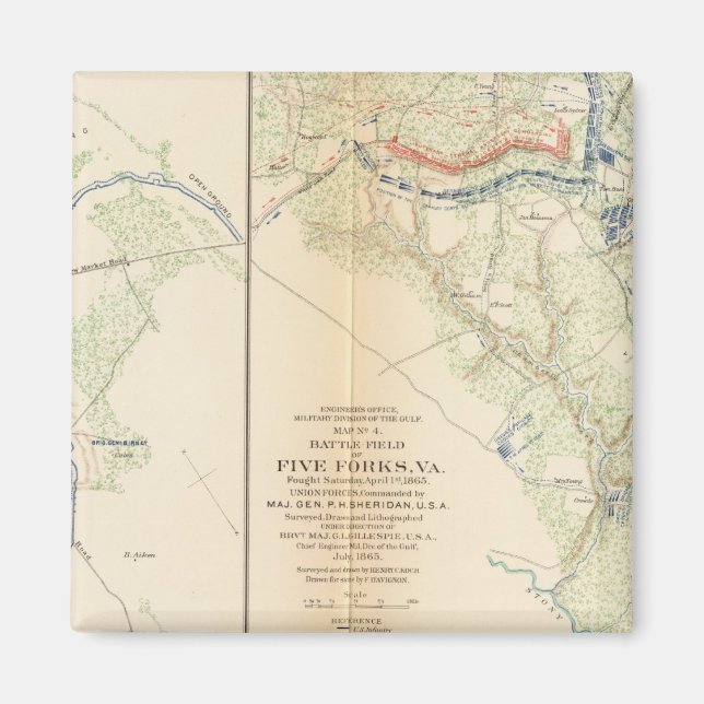 Ft BradyFt Burnham Five Forks Magnet (Vorne)