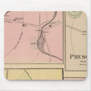 Ft Fairfield, Presque Isle, Karibik-Karte Mousepad