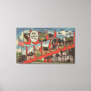 Ft. Jackson, South Carolina - Großbuchstaben Leinwanddruck