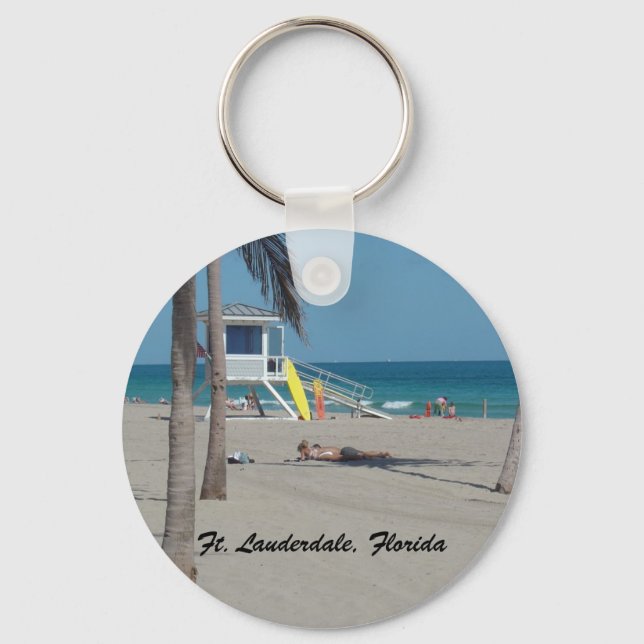 Ft Lauderdale Beach Lifeguard Schlüsselanhänger (Vorderseite)