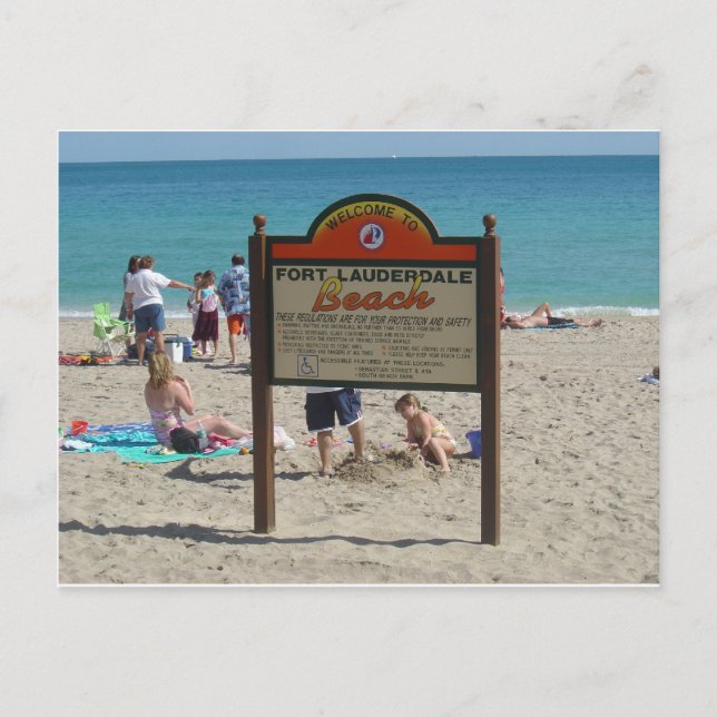 Ft Lauderdale Beach Postkarte (Vorderseite)