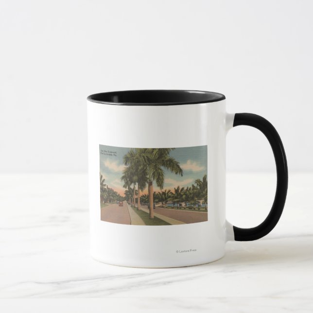 Ft. Lauderdale, Florida - Blick auf Las Olas Tasse (Rechts)