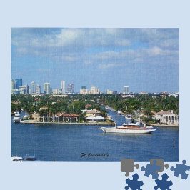 Ft Lauderdale Intraküste Wasserstraße Skyline Yach