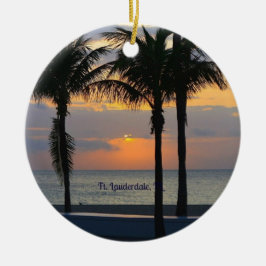 Ft. Lauderdale Sunrise Keramik Ornament