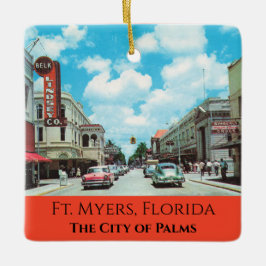 Ft. Myers Florida Keramikornament