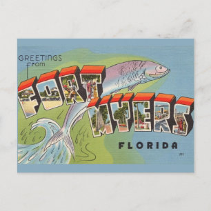 Ft. Myers Grüße Postkarte