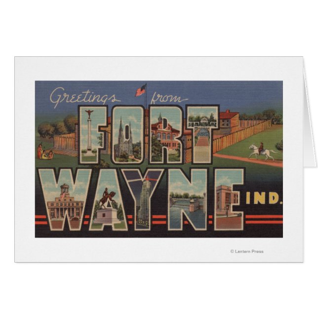 Ft. Wayne, Indiana - Große Briefszenen 3 (Vorderseite (Horizontal))