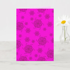 FTF Monochrom 5x7 Leere Karte in Hot Pink
