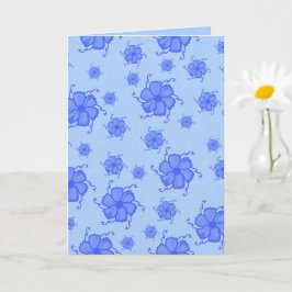 FTF Monochrome 5x7 Blanko-Karte in Blau Karte